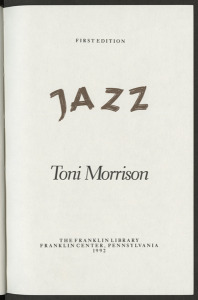 jazz by toni morrison review