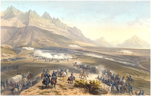 "Buena Vista" by Carl Nebel. Image provided by  Descendents of Mexican War Veterans (www.dmwv.org)