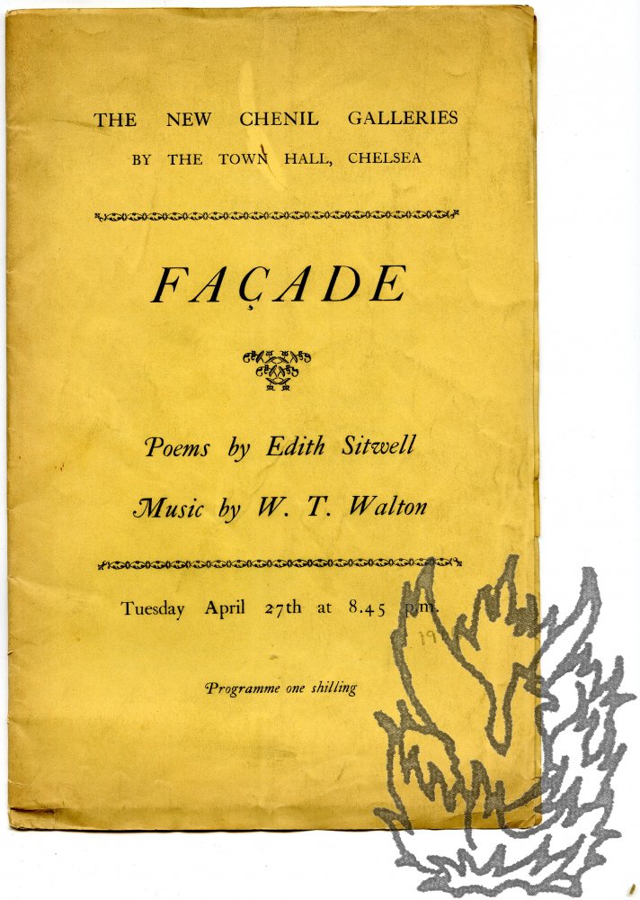 The score for 'Facade' by Edith Sitwell and William Walton (Photo credit: Richard Ford)