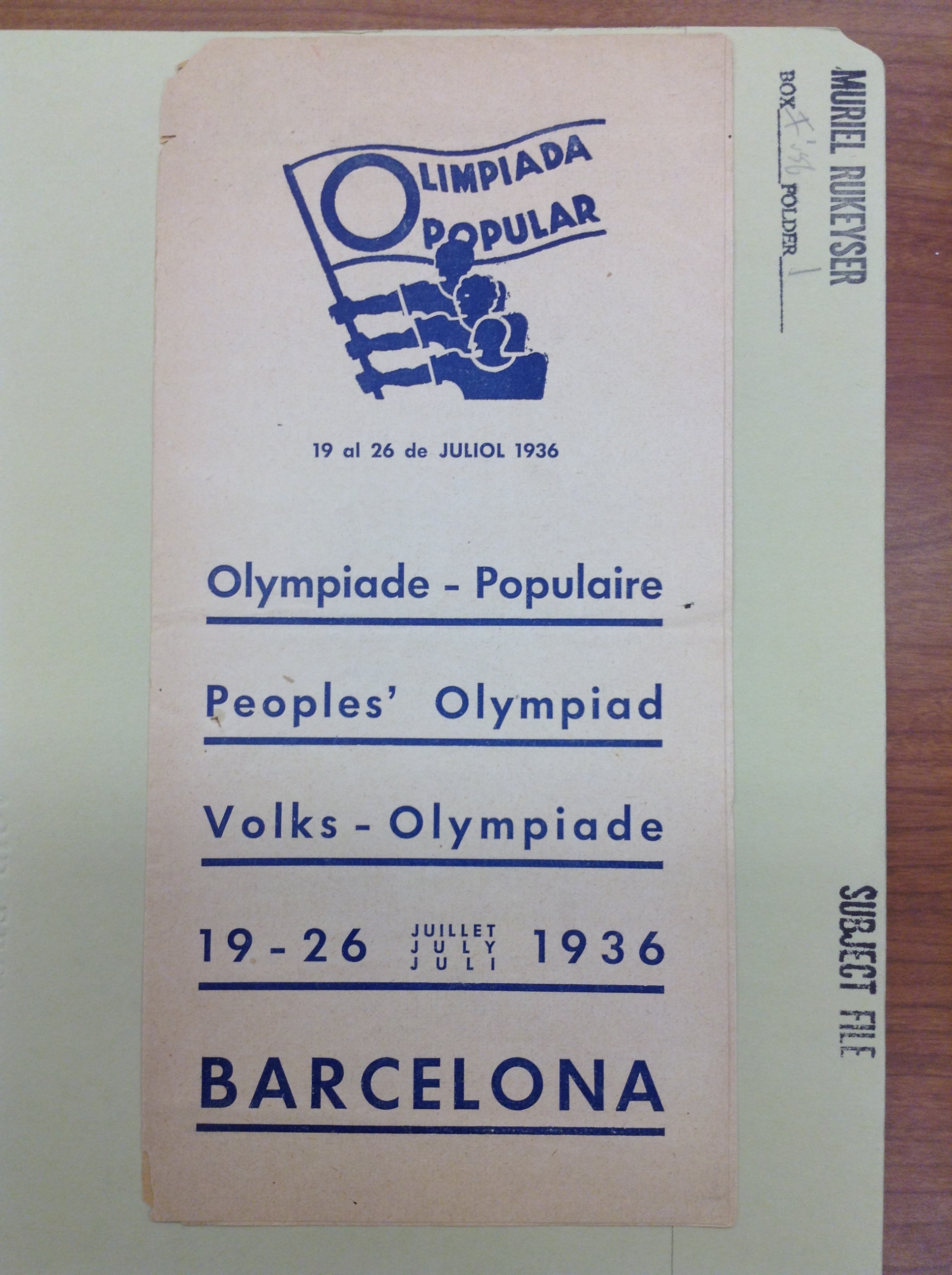 Olympiad flyer