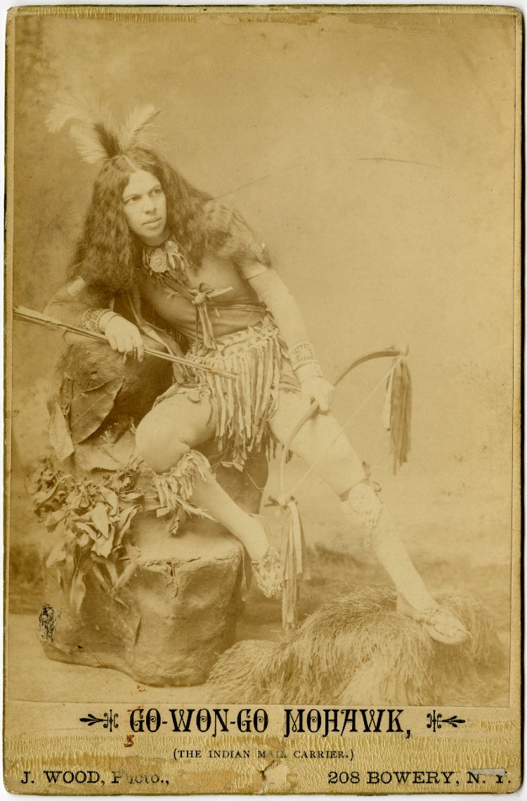 Go-won-go Mohawk, 1885. Courtesy of British Library.
