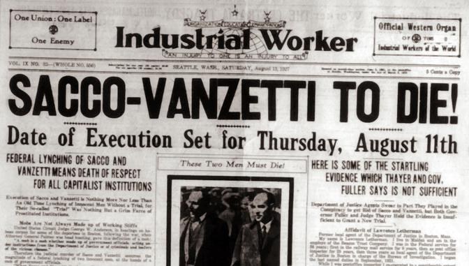 The trial of Sacco and Vanzetti in 1927 was a controversial yet a landmark case in that it showed the potential deficiencies of the conventional approach to law, and reinforced the argument for supporting legal realism.  Image Source: https://storify.com/dcra4721/sacco-and-vanzetti-trial 