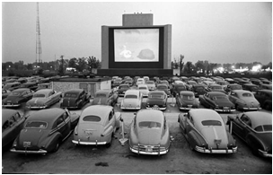 Figure 2: “Cicago Drive-In Movie Theater,” photo by Francis Miller for LIFE Magazine, July 1951; Google LIFE photo collection (cleared “For personal non-commercial use only”); url: http://images.google.com/hosted/life/f96d128c3719e997.html