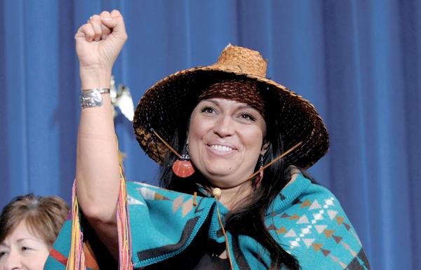 Deborah Parker spoke out against appalling figures of violence against Native women with a rallying cry for political change in 2012. Image Credit: AP Photo/Susan Walsh 